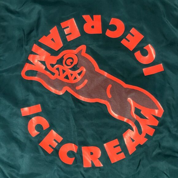 Ice Cream Collared Coach Jacket Coat Green Orange size Small S Streetwear B4 - Picture 7 of 7